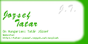 jozsef tatar business card