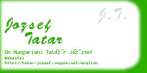 jozsef tatar business card